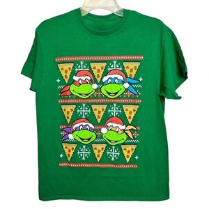 TEENAGE Mutant Ninja Turtles T-Shirt. Christmas theme.
